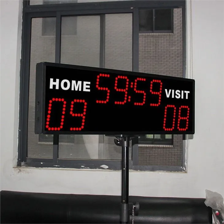 sport scoreboard with tripod