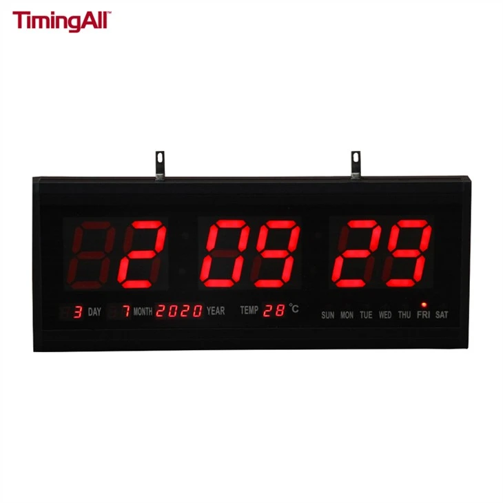 Reloj de pared digital LED con fecha de temperatura