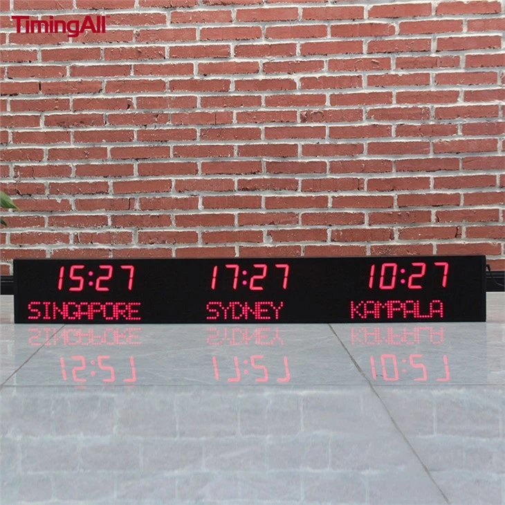 Reloj mundial de zona horaria programable